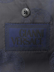 リネンテーラードジャケット ネイビー