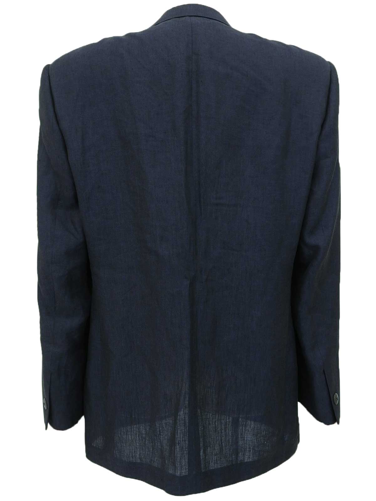 リネンテーラードジャケット ネイビー