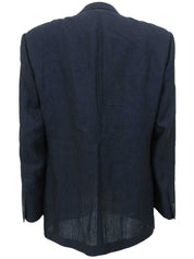 リネンテーラードジャケット ネイビー