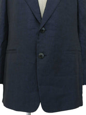 リネンテーラードジャケット ネイビー