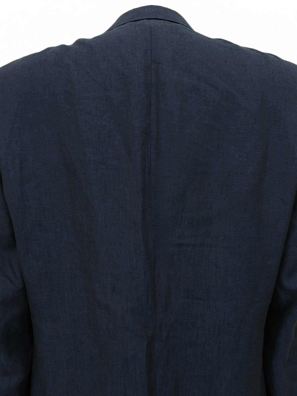 リネンテーラードジャケット ネイビー