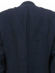 リネンテーラードジャケット ネイビー