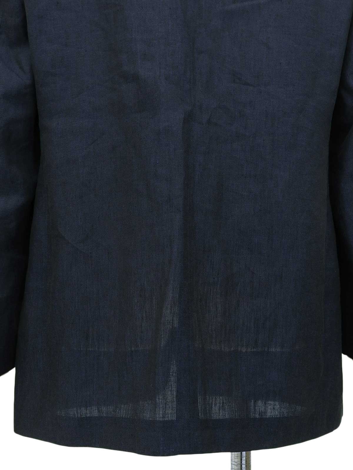 リネンテーラードジャケット ネイビー