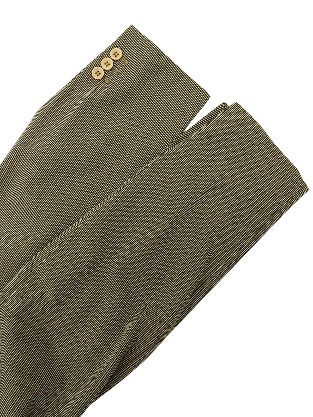 Striped pattern jacket in khaki