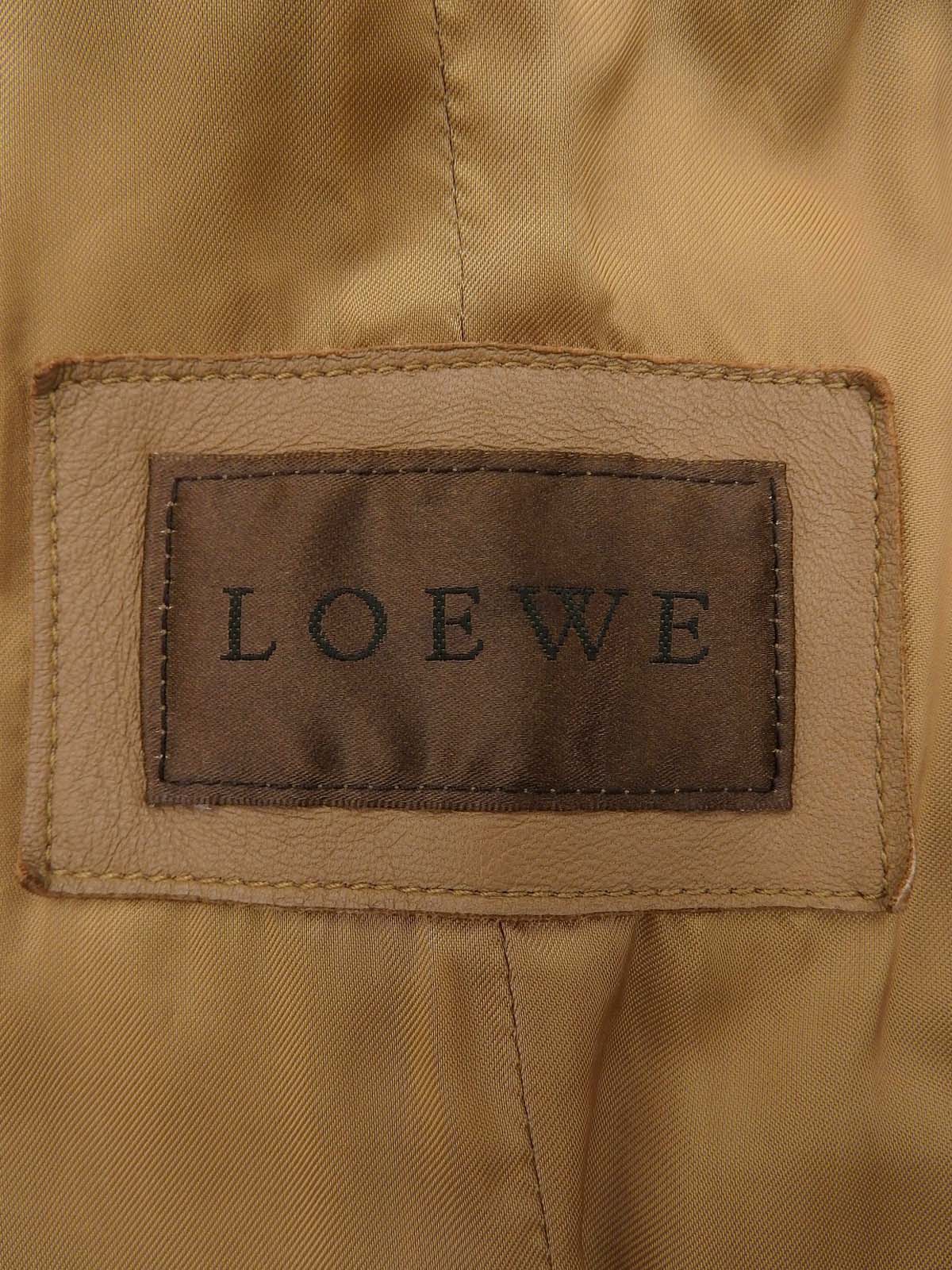 リアルレザーロゴボタンジャケット キャメル