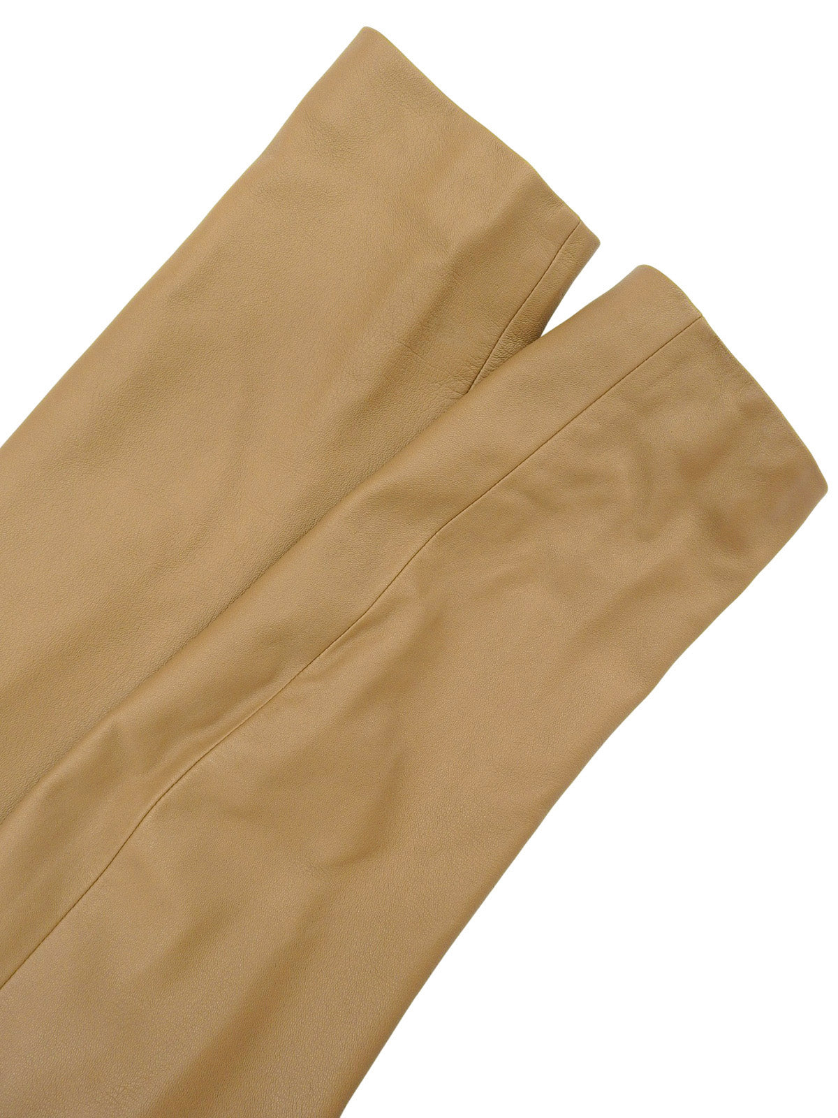 レザーロゴボタンジャケット キャメル