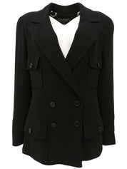 1997年製 ウールCCマークボタンジャケット ブラック