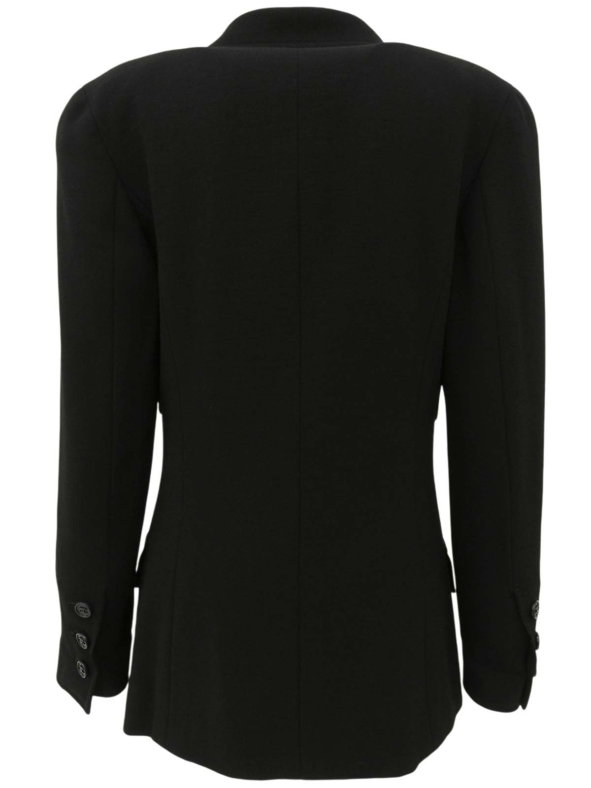 1997年製 ウールCCマークボタンジャケット ブラック