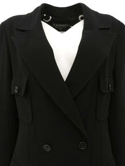 1997年製 ウールCCマークボタンジャケット ブラック