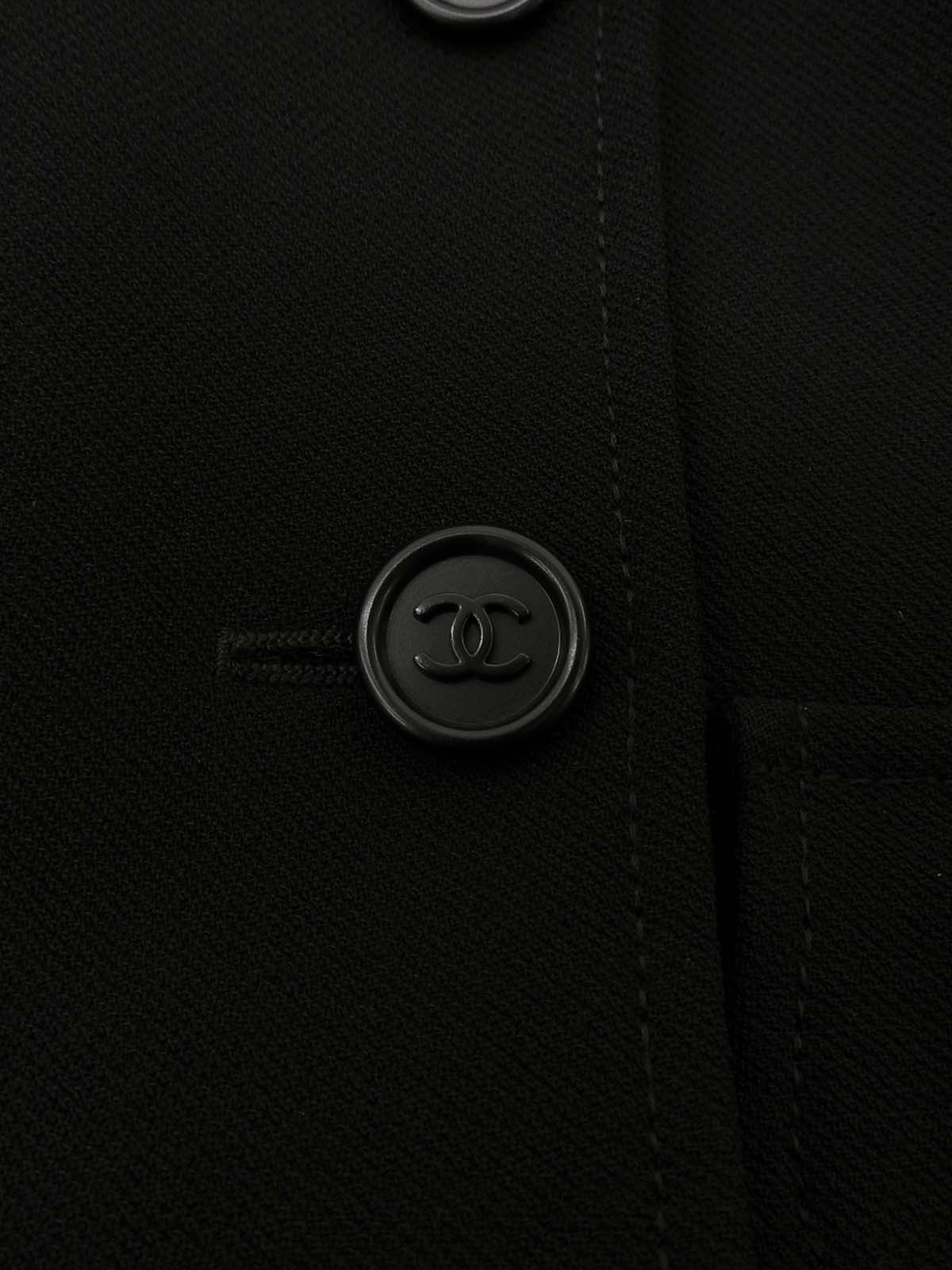 1997年製 ウールCCマークボタンジャケット ブラック