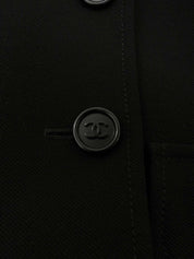 1997年製 ウールCCマークボタンジャケット ブラック