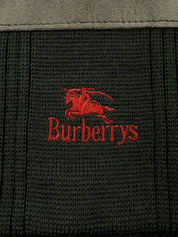 ウールロゴ刺繍カーディガン カーキ