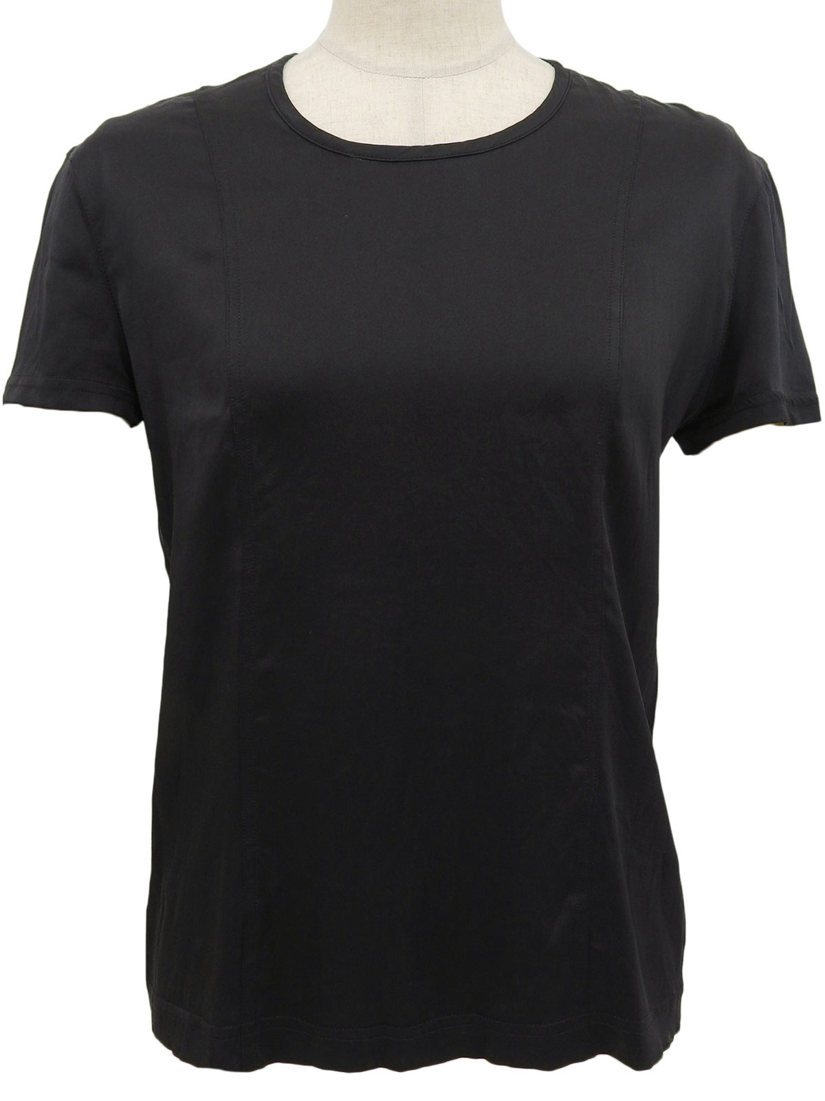 CCマークボタン半袖トップス ブラック