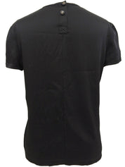 CCマークボタン半袖トップス ブラック