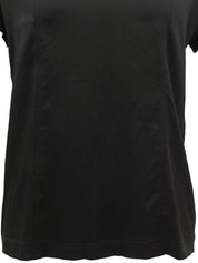 CCマークボタン半袖トップス ブラック