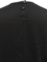 CCマークボタン半袖トップス ブラック