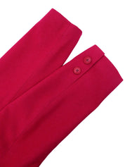 Pink wool collarless jacket