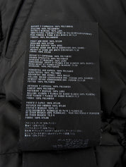 灰色/深棕色斜纹尼龙混纺羽绒背心