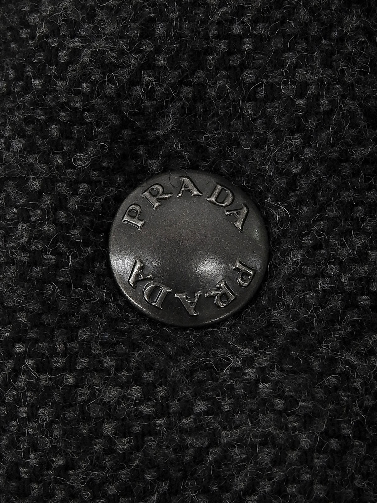 ツイードナイロンコンビダウンベスト グレー/ダークブラウン