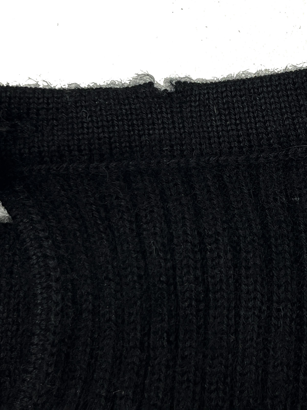 1996年製 カシミアCCマークボタン長袖ニットトップス ブラック