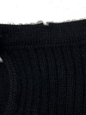 1996 Cashmere CC Mark Button Long Sleeve Knit Top #40 Black