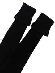 1996 Cashmere CC Mark Button Long Sleeve Knit Top #40 Black