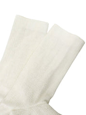 ロゴ刺繍CCマークボタン七分袖ジャケット ホワイト