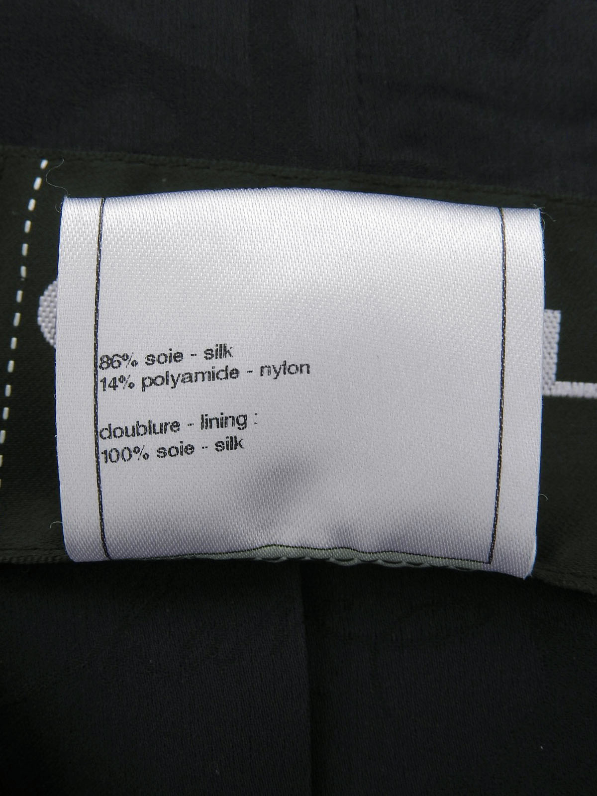 Camellia Pattern CC Mark Button Half Sleeve Jacket Navy