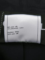 カメリアパターンCCマークボタン半袖ジャケット ネイビー