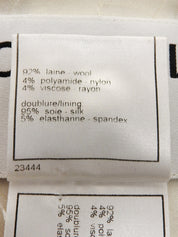 2003年製 ツイードCCマークボタンジャケット アイボリー/マルチ