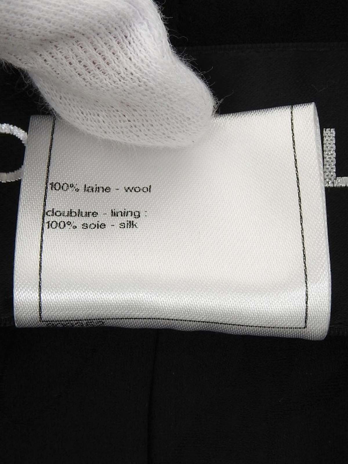 ツイードCCマークボタンジャケット ブラック/ホワイト