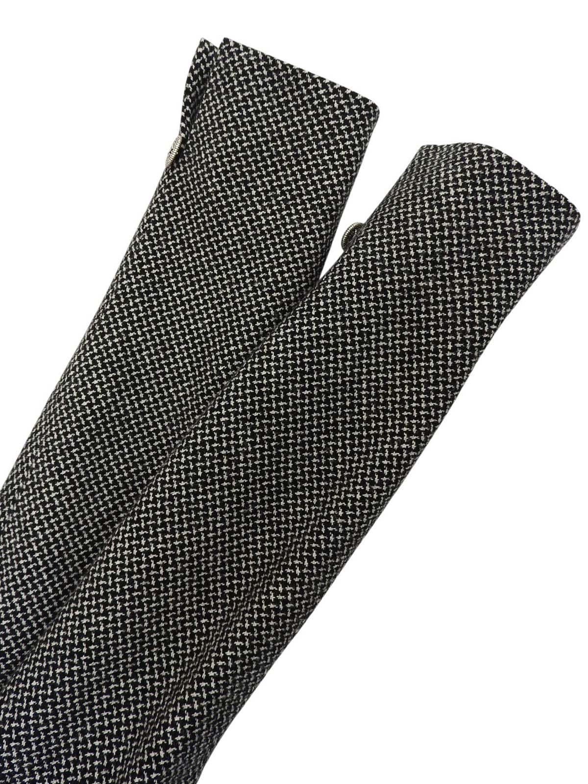 ツイードCCマークボタンジャケット ブラック/ホワイト