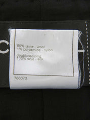 2009年製 ツイードドットCCマークボタンノーカラージャケット ブラック