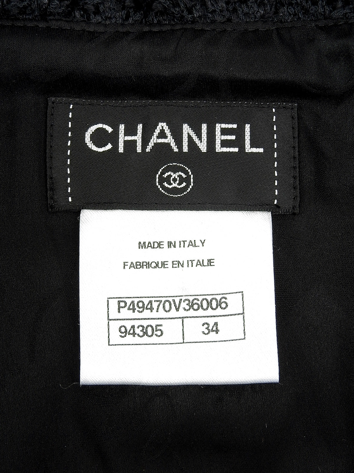 CCマークボタンフリンジジャケット　ネイビー