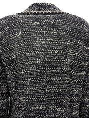 1994年製 ツイードCCマークボタンジャケット ブラック/ホワイト