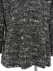 1994年製 ツイードCCマークボタンジャケット ブラック/ホワイト