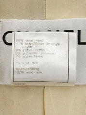 2001年製 スパンコールチェックパターンジャケット アイボリー