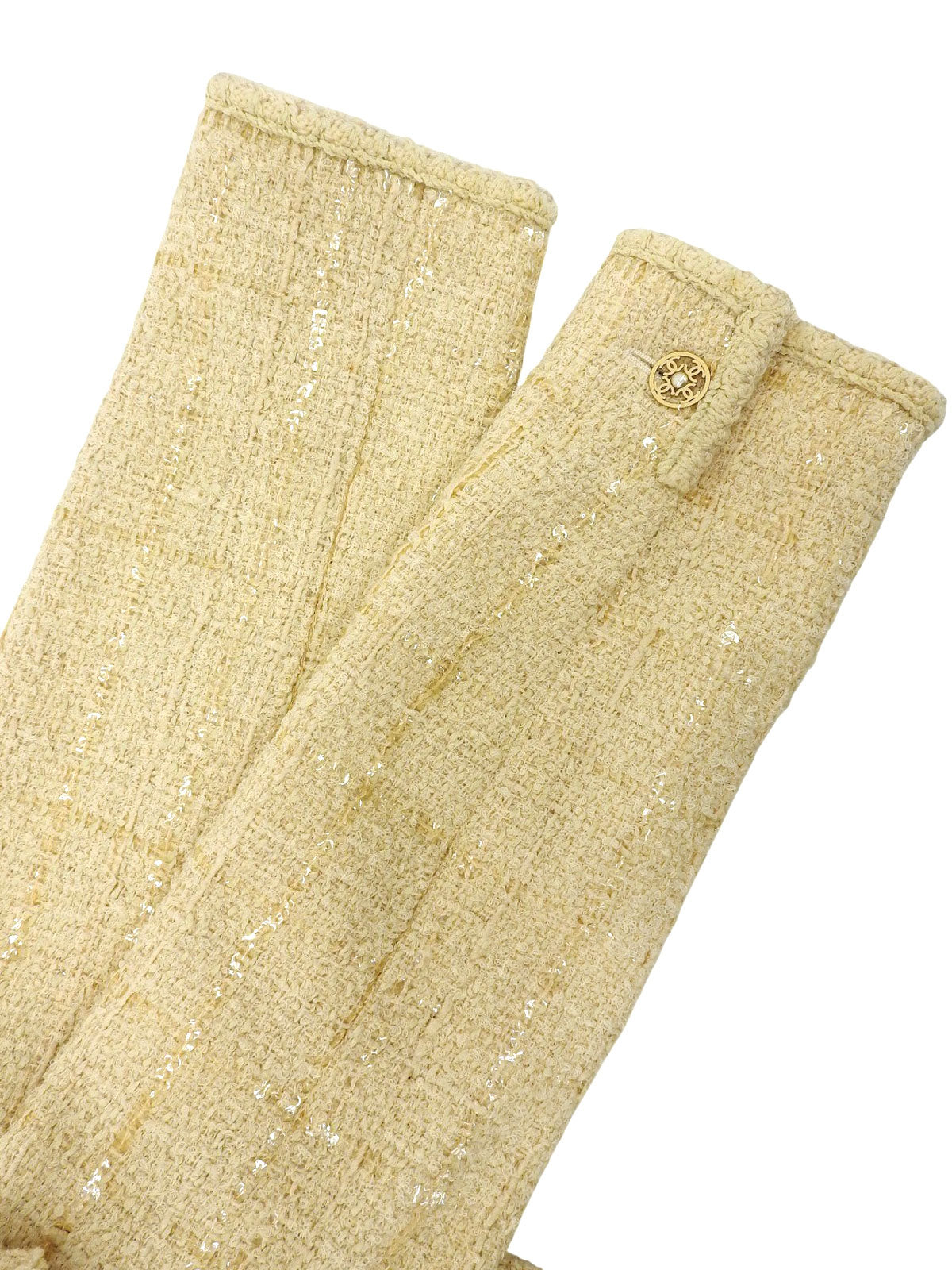 2001 Sequin Check Pattern Jacket, Ivory