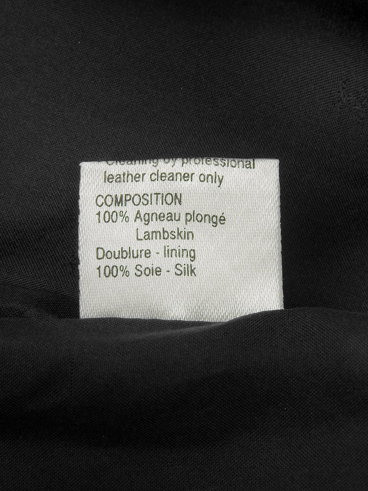 CCマークボタンレザーコート　ブラック