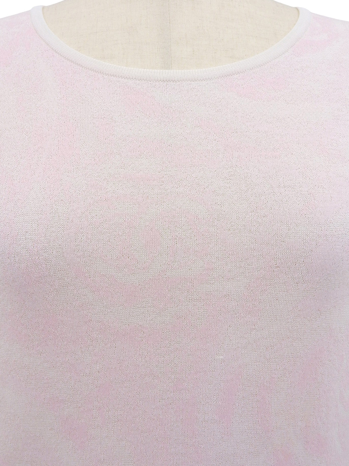 2009年製 CCマークパターンハーフスリーブニットトップス ピンク