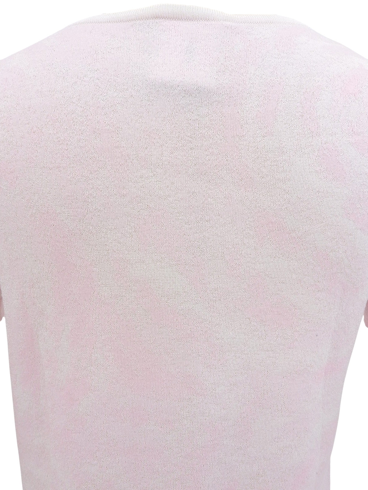 2009年製 CCマークパターン半袖ニットトップス ピンク