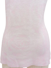 2009年製 CCマークパターンハーフスリーブニットトップス ピンク