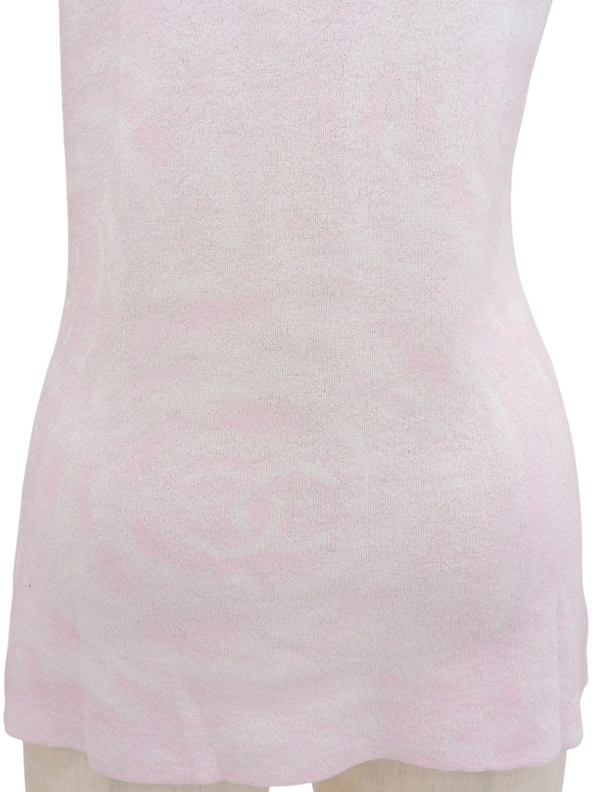 2009年製 CCマークパターン半袖ニットトップス ピンク