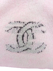 2009年製 CCマークパターンハーフスリーブニットトップス ピンク