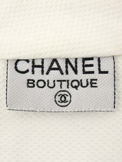 CCマークボタンノースリーブブラウス ホワイト