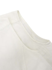 CC Mark Button Sleeveless Blouse White