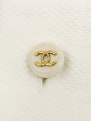 CCマークボタンノースリーブブラウス ホワイト