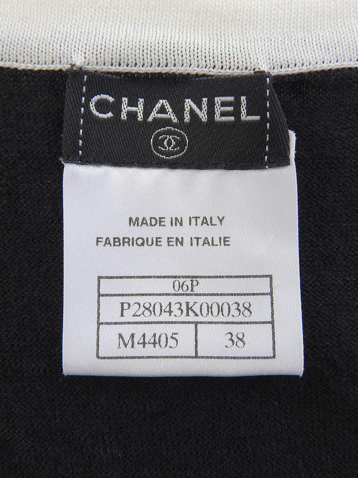 2006年製 CCマークデザインニットベスト ブラック