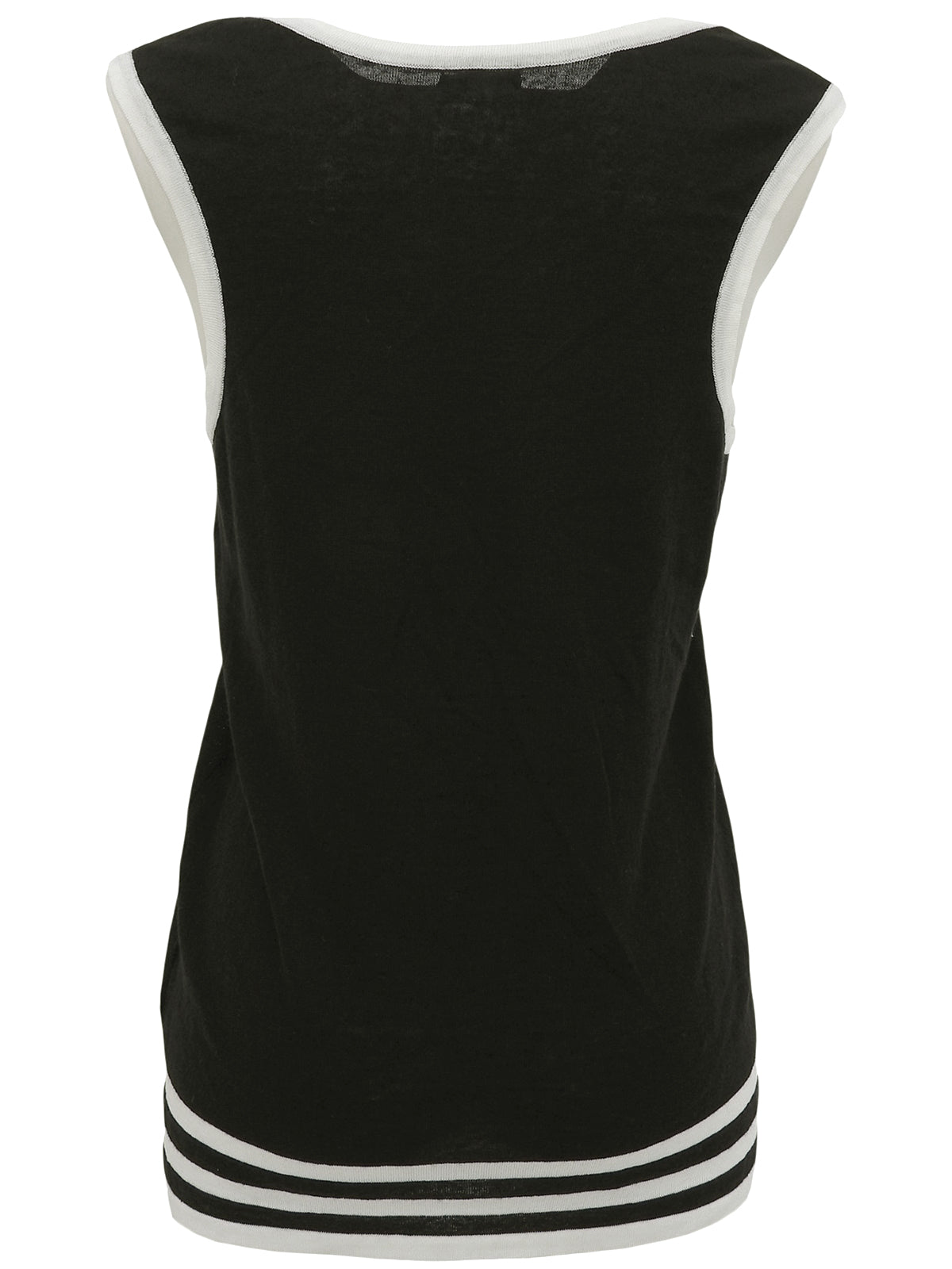 2006年製 CCマークデザインニットベスト ブラック