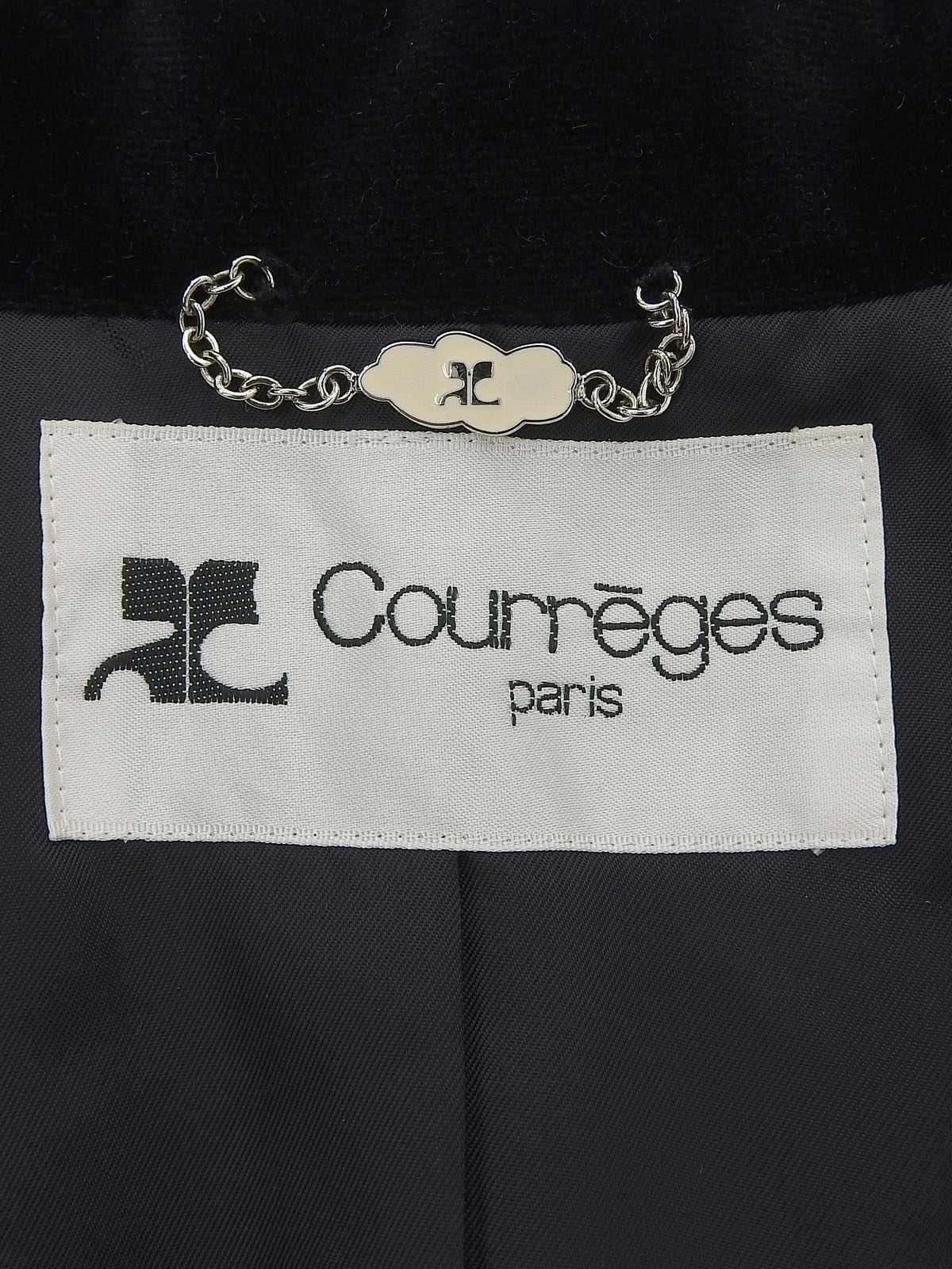 ツイードロゴボタンジャケット ブラック/マルチ